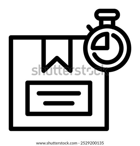 This Limited stock icon is suitable for Logistic, Delivery and Distribution, etc.