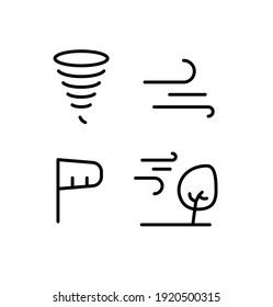 This is a line icon set, flat vector illustration. The pixel is perfect.