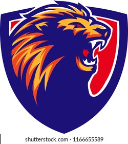 This is a lion head vector, suitable for your e-sport or sport team logo