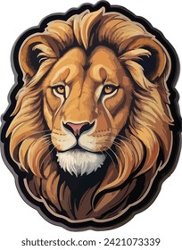 This lion image highlights the animal's strength and power