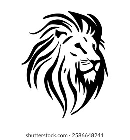 This lion symbol depicts invincible strength and an unwavering spirit of leadership, perfect for premium brands