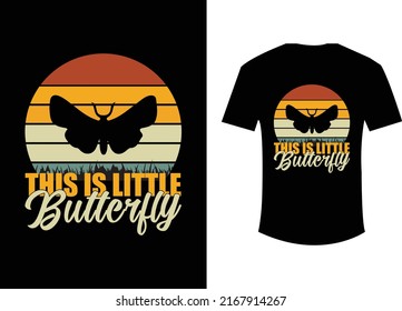This is a little butterfly t shirt design