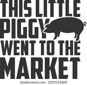 This Little Piggy Went To The Market - Tote Bag