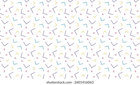 This lively pattern features an array of abstract shapes in vibrant colors like purple, blue, yellow, and red, set against a light background, creating a modern and playful aesthetic.