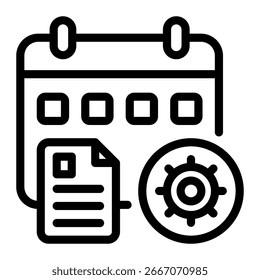 Este ícone do Calendário LMS é adequado para o Sistema de Gerenciamento de Aprendizagem etc