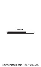 This Is The Loading Bar Logo Which Is Suitable For Clothes Design