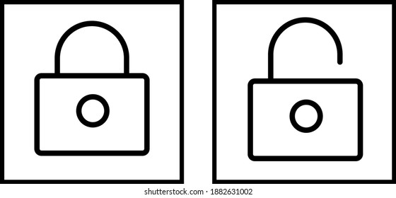 Este icono de bloqueo y desbloqueo se puede utilizar para varios fines 