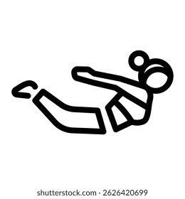 This Locust (pose) icon is suitable for Yoga, Mindfulness, Healthy Lifestyle, etc