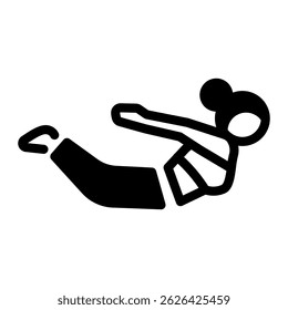 This Locust (pose) icon is suitable for Yoga, Mindfulness, Healthy Lifestyle, etc