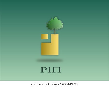 This is a logo about a person who loves trees in the forest, where every year there must be illegal loggers so that it has a negative impact on the forest ecosystem. forest rip