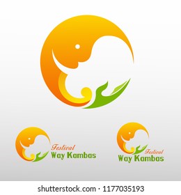 This logo is about Protecting and Preserving Elephants and Rhinos vector Illustration eps.10