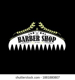 este logotipo acepta la barbería con estilo retro y un poco vintage.