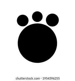 This logo is an animal footprint logo that can be used to make a background or re-edited stamps.