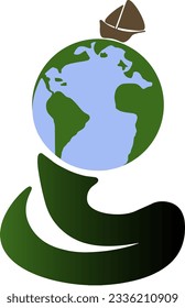 This logo is an appealing visual representation of the letter "G" forming a globe, creating an image of unity and global connectivity.