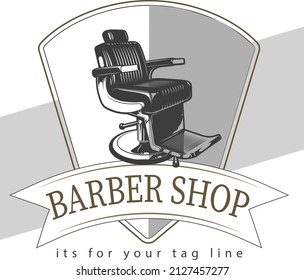 Dies ist das Logo von BARBER SHOP Vectordesign