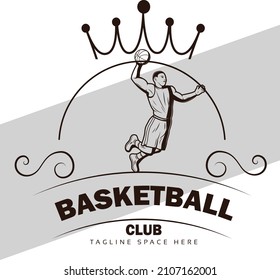 Das ist das Logo von Basketball, Vektordesign
