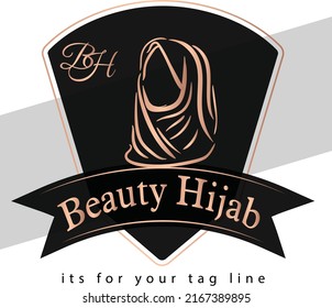 This Logo Beauty Hijab Logo Vector Stock Vector (Royalty Free ...