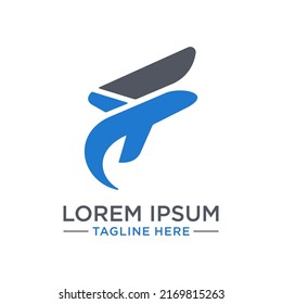 Este logotipo es una mezcla de aviones y la letra F