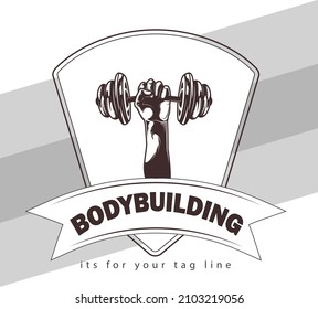 This is Logo of Bodybuilding vector design