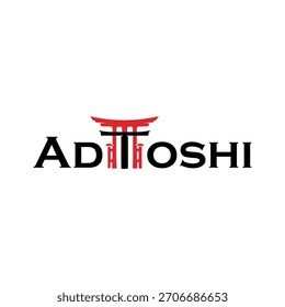 Este logotipo é construído em torno de uma marca de palavras forte e limpa, onde o "T" central é transformado em uma porta de Torii estilizada, simbolizando uma porta de entrada para novas oportunidades.