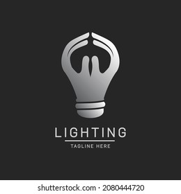 Este logotipo puede utilizarse para empresas de iluminación