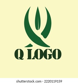 This logo can be used for companies with the letter Q, but because it is made of leaves, it can also be used by nurseries