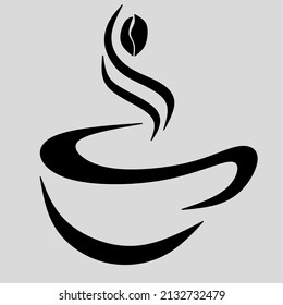 este es un logo para los amantes del café cuando sea necesario por un interés de negocios en cualquier parte y simplemente rellene el nombre de la marca