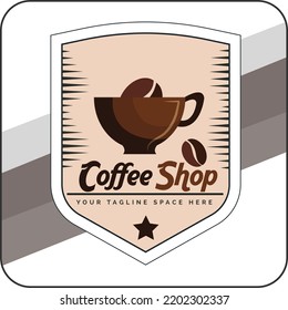 Este es el logotipo de diseño del logotipo de la cafetería