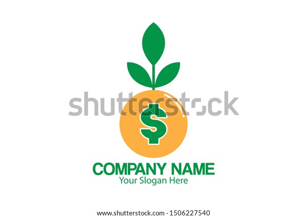 This Logo Coin Plants On Coins Stock Vector Royalty Free 1506227540