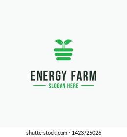 this logo is combination between plant and bulb