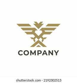 This logo is a combination of Falcon and Diamond. The style of this logo is simple, minimalist, modern, abstract.