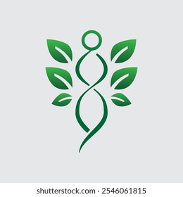 This logo is a combination of humans and nature. Visually, human-shaped elements symbolize humanity's connection to life. Meanwhile, the use of leaves reflects natural elements, environmental balance