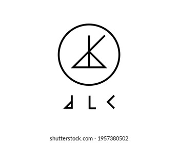 This is a logo with a combination of the letter d, letter L and letter c.