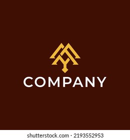 This logo is a logo combination of the letter M, letter A, letter Y which has a simple, minimalist, modern style