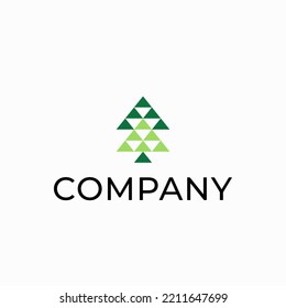 This logo is a combination of pine and up arrow. The style of this logo is simple, abstract, minimalist, modern, subtle.