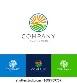 This logo is a combination of plantation and sun