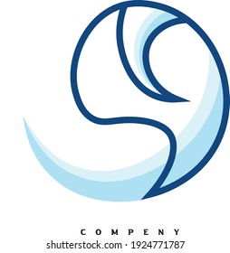 este es el logotipo del círculo combinado y el ángulo agudo