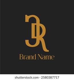 This logo combines the letters C and R with an elegant and modern design. The brown conveys a warm and luxurious impression, while the brand name placed below the logo emphasizes a professional