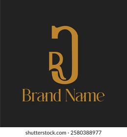 This logo combines the letters C and R with an elegant and modern design. The brown color conveys a warm and luxurious impression, while the brand name is placed below the logo