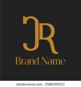 This logo combines the letters C and R with an elegant and modern design. The brown color conveys a warm and luxurious impression, while the brand name is placed below the logo
