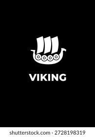 Dieses Logo verbindet eine kraftvolle nordische Ikone mit zeitgenössischem Design. Das legendäre Drachenboot symbolisiert Stärke und Erkundung, während die kontrastreiche schwarz-weiße Palette für eine markante und unvergessliche Markenidentität sorgt