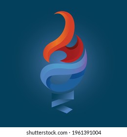 
ein Logo-Konzept, das von den Flammen der Fackel inspiriert ist.
Das Logo ist eine Kombination aus Feuer und Fackel. geeignet für Ihr Firmenlogo in Bezug auf Feuer, Flammen oder andere Branchen