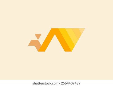 This logo consists of several geometric shapes arranged to form the letter "λ" (lambda) which is similar to a mathematical or physics symbol.