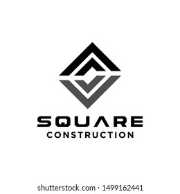 This is logo for construction company
square construction logo