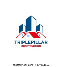 This is logo for construction company
triplepillar construction logo