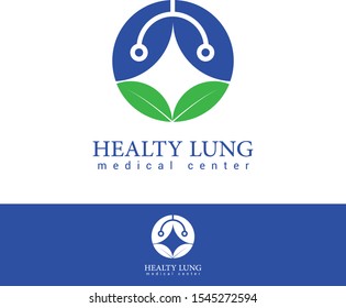 this logo is contain lung as a main object, because of that this logo can be use for medical purpose 