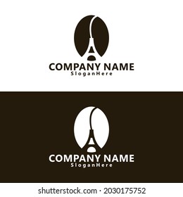 This logo was created by combining coffee and tower paris