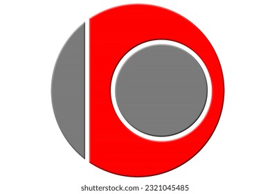 This is logo (D) sign red color and all circle.