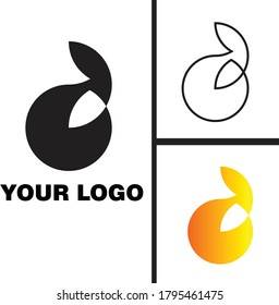 This is a logo with a deer like shape which has a rounded body shape like a circle protecting something in the middle. This logo is perfect for corporate logos or sports clubs