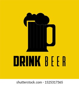 This logo depicts a glass of fresh beer